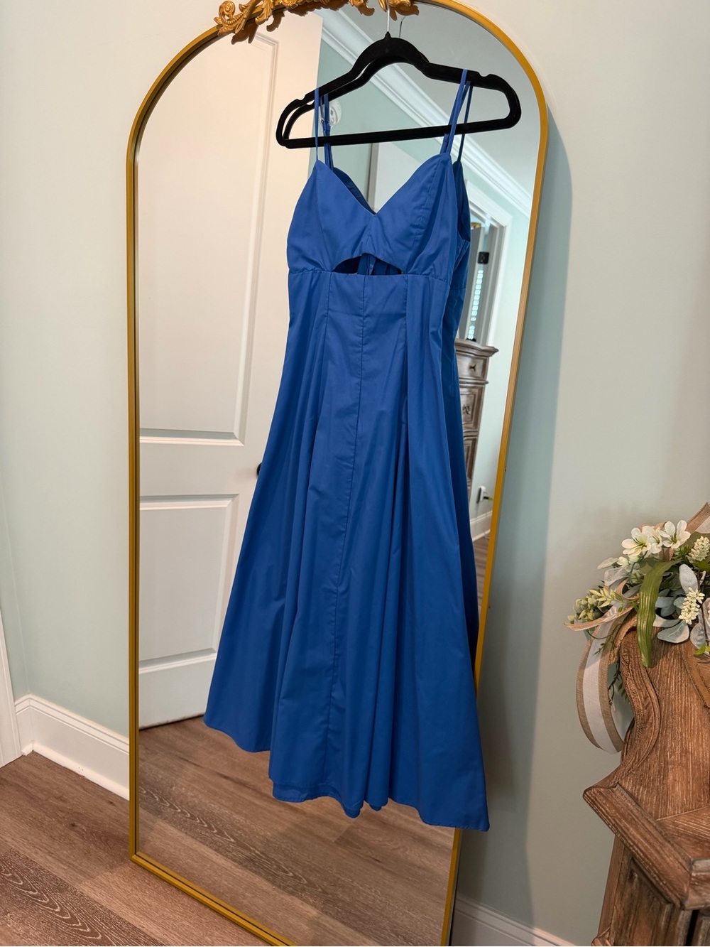Flying Tomato Royal Blue Midi Dress with Cutout
